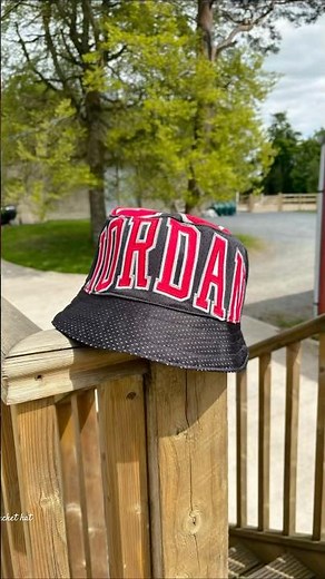 Jordan 23 bucket hat, made using a Bulls jersey, one of a kind. #jordan23 #jordan #chicagobulls
