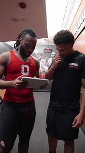 37K views · 416 reactions | We gave the guys a sneak peak of the new court ahead of time but had to make sure they didn’t give away any hints 狼 | Ohio State University Men's Basketball | Facebook