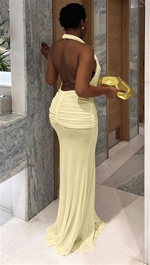 ＬＯＲＥＲＥＩ on Instagram: "H E R • DESCRIPTION: Item: tasseled hem maxi dress Fabric composition: curated from premium stretch buttery soft poly spandex Color: butter-yellow Size: US 4-14 Price: KES 4800/$48 FIT & Model information: S(4-6) m(8-10) l(12-14) Model is wearing S Stretch factor 2/3 To order: DM picture of item, size, color and a detailed delivery address information. DELIVERY WINDOW: •Within Nairobi 1-6hours •Outside Nairobi 24 hours •Within East Africa 24hrs (via DHL) •Outside East Afri
