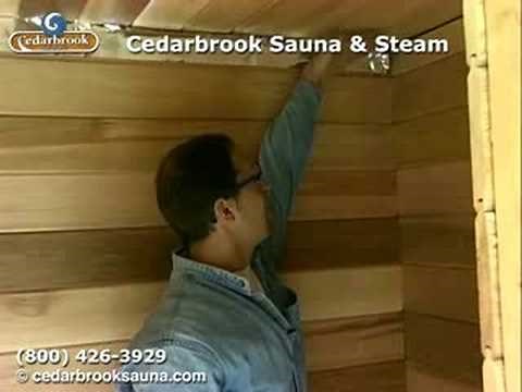 Precut Sauna: Attaching the T'n'G paneling