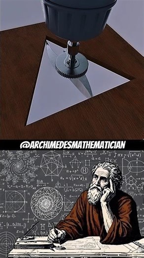 Drilling a triangular hole #maths #geometry #triangle