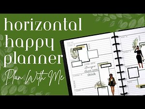 Horizontal Happy Planner Plan With Me| Layers & Clusters ft. Amber Plans Her Day & RongRong Stickers