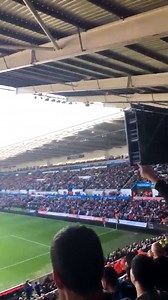 Unhappy Everton fans singing "F*** off Sam Allardyce" this afternoon at Swansea. Credit Twitter/james_gavo3 | Football From The Stands