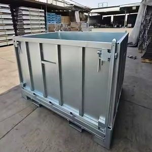 [Hot Item] Storage Transport Square Collapsible Forklift Galvanized Turnover Box