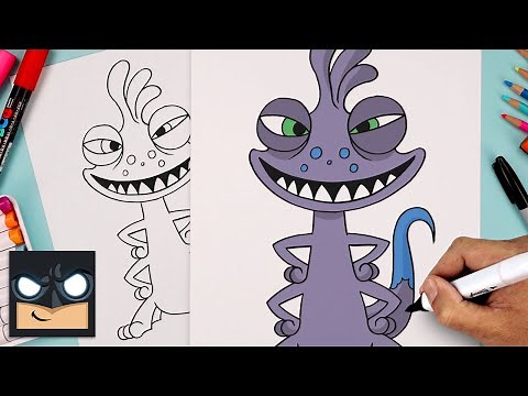 How To Draw Randall Boggs | Monsters Inc