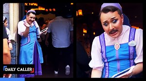 A man working in a children’s dress shop at Disneyland went viral online. | The Daily Caller