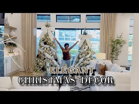 Elegant Christmas Decorating | Step-by-Step White & Gold Tree Design Ideas