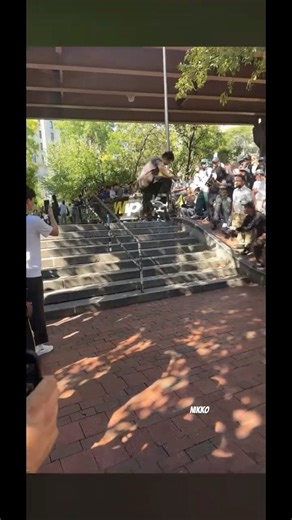 Back side 360 Ollie down Brooklyn banks 9#skateboardvibes #skateboard