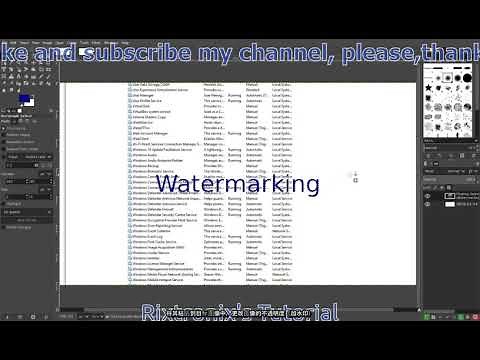 初学者Gimp给图像加水印的教程