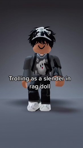 Trolling as a slender in ragdoll #roblox #ragdoll #trolling #slenders