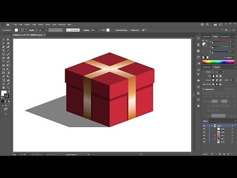 How to Draw a Gift Box in Adobe Illustrator