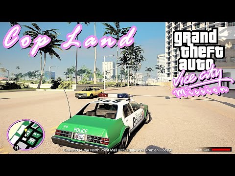 GTA Vice City Remastered 2021 Mission Mod Gameplay: Cop Land 4k 60fps Next-Gen Ray Tracing Graphics