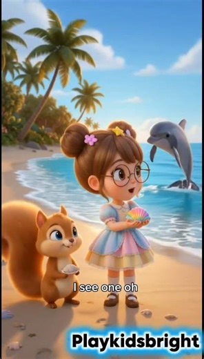 Learn Number 2 with Dolphins 🐬 | ocean mystery counting adventure| playkidsbright
