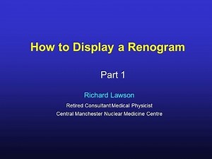 How to Display a Renogram: Part1