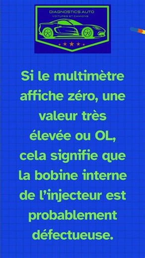 Comment tester un injecteur diesel avec un multimètre