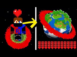 Minecraft, But My Hearts = World Size..