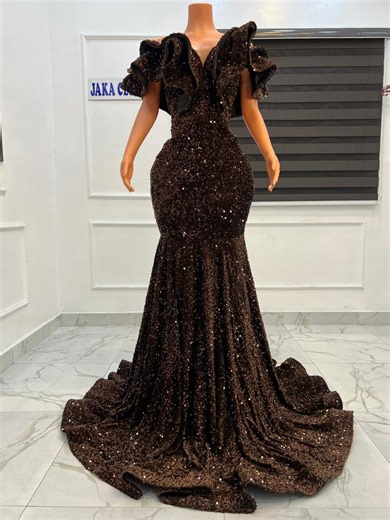 Handmade Sequin Mermaid Dress: Prom, Wedding, Birthday, Prom - Etsy