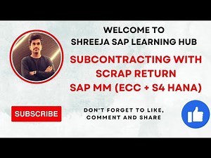 Subcontracting with scrap return | SAP MM | SAP Courses in Pune