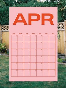 Wall Calendar | Undated, Perpetual Calendar, Monthly, Printable, 11x17, Colourful, Aesthetic Calendar - Etsy