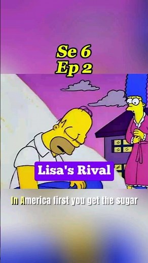 In America first you get the sugar | The Simpsons S6.E2 | Lisa's Rival #thesimpsonsmovie #quotes