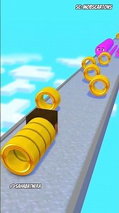 Steve must collect all the gold rings to win #minecraft #roblox #shorts