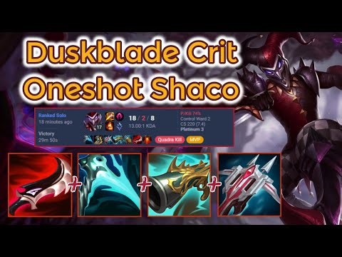 Invisible Crit Build - Oneshot Shaco S 13 [League of Legends] Full Gameplay - Infernal Shaco