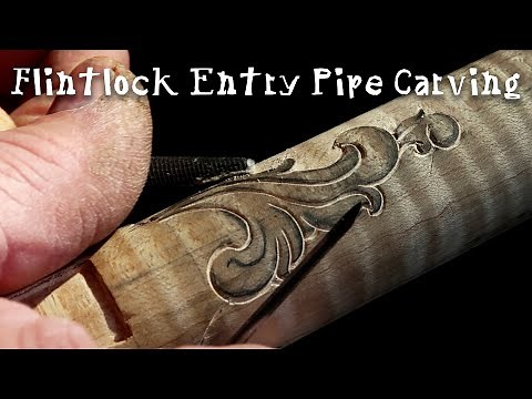Simple ways to add detail to your flintlock carving | Isaac Haines Inspired Muzzle Loader Build
