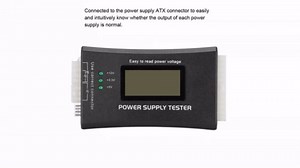 Computer PC Power Supply Tester ATX Power Supply Testing Kit, 20/24 Pin Computer Power Supply Inspection and Maintenance Tester Tool with LCD Display for ATX, BTX, ITX, TFX Power Supply