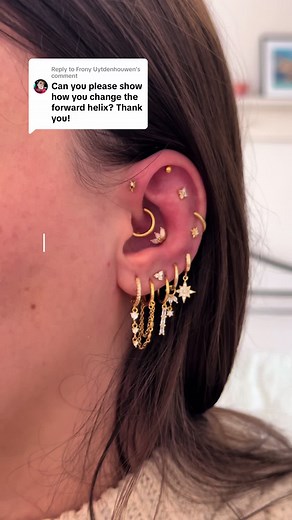 Changing Forward Helix and Tragus Piercings Made Easy