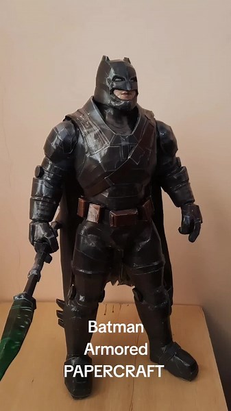 Batman Armored de Papel ( PAPERCRAFT) #papercraft #papel #manualidades #dc #parati #batman