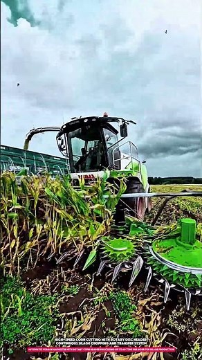 AUTOMATIC FORAGE HARVESTER WITH ROTARY CORN HEADER PROCESSING UP TO 60 TONS PER HOUR