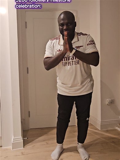 Replying to @oscar_thax11 3200 followers milestone celebration unlocked on KitRack🏆✅️🎉 Thank YOU for being part of this journey we me. Let me know which danc-I mean which football kit that I should add to the review list next? 👀⚽️👕 #orangejustice #arsenalfan #dancetrend #fortnitememes #footballshirt