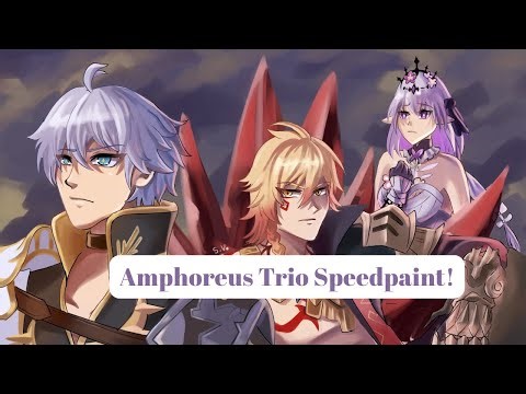 Phainon, Mydei and Castorice - Honkai Star Rail Speedpaint