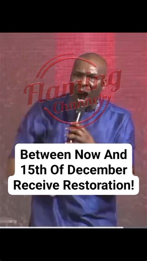 1M views · 107K reactions | Between Now And 15th Of December Receive Restoration! - Apostle Joshua Selman | Flaming Channel | Facebook