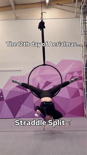 Napa Aerial Fitness / Circus Gym / Entertainment | Day 12 of Aerial-mas…. is Straddle (middle) Split!🤸🏽‍♀️ The twelfth shape of the #aerialmas challenge is #straddle , you can make the... | Instagram