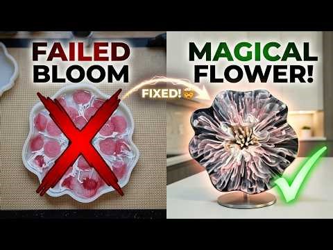 From Failed Bloom to Magical Flower | Resin Bloom Technique