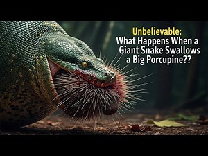 Unbelievable: What Happens When a Giant Snake Swallows a Big Porcupine?”
