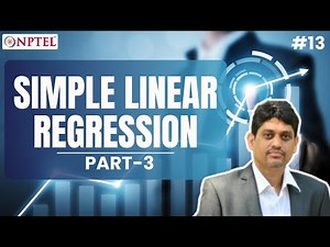 #13 Lecture 8C | Simple Linear Regression and Measure of Goodness & Standard Error
