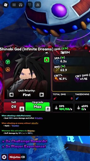 Madara Is Overpowered? In Anime Vangaurd #anime #roblox