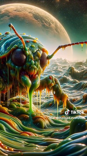 Speculative Evolution, Xenara - Meet: Gigalucens limacis #speculativeevolution #speculativefiction #alienlife #exoplanet