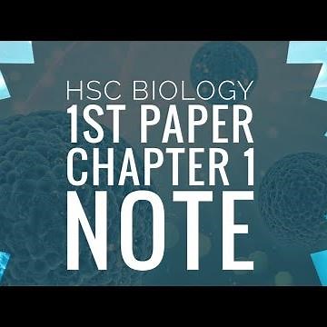 hsc biology 1st paper chapter 1 note