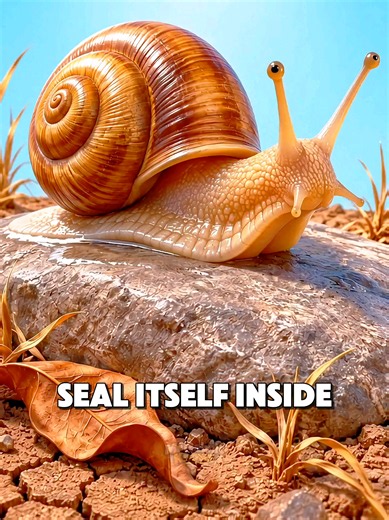 The Snail That Can Sleep for Years 😳 #explained #didyouknow #curiosity #snail #fyp