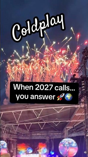 138 more shows to go! 😱 Coldplay is not done with us yet! 2027, get ready! 🪐✨ #coldplay #concert
