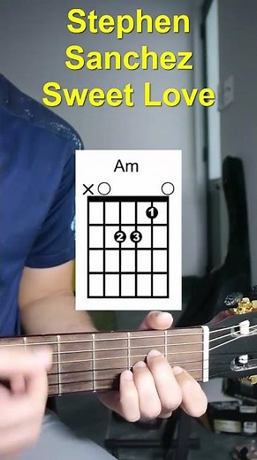 Guitar Tutorial Stephen Sanchez Sweet Love #guitartutorial #guitarlesson #guitar