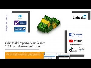 Calculo Reparto de Utilidades 2024 Extraordinario Contpaqi Nominas