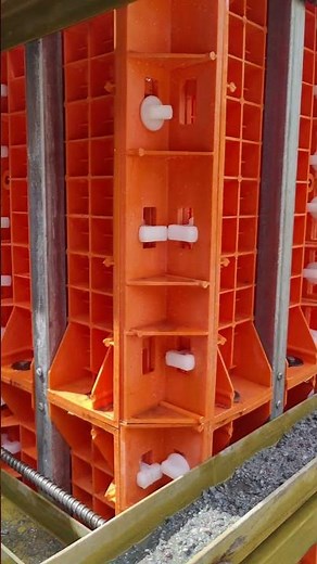 Plastic Column Formwork #plasticformwork #columnshuttering
