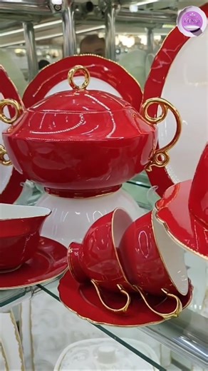 Royal Ceramics Circled Red ♥️ stylish Dinner waer trending #kitchenware#viralvideo#dinnerware#viral