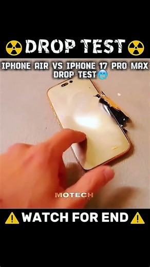 iPhone Air vs iPhone 17 Pro Max – DROP TEST! 😱📱
