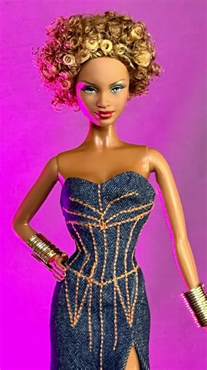 Alex Blas 👗 Barbie Fashion on Instagram: "Barbie Basics model no. 08 collection red. Original and wearing one of my designs! 👗❤️ #barbie #barbiebasics #barbiecollector #fashiondoll #dolldress #fashionshoot #barbievideo #mattel"