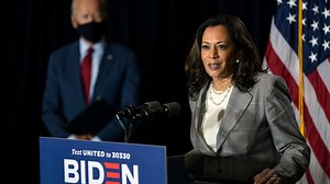 Biden and Harris speak in first campaign event as reactions to VP pick pour in